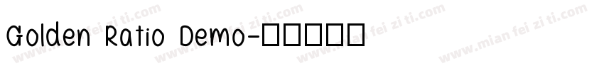 Golden Ratio Demo字体转换